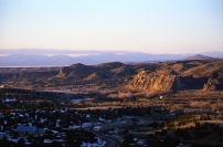 Galisteo River, Looking Northwest, Sunset