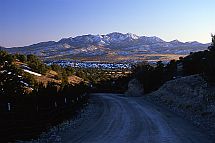 Ortiz Mountains from the Waldo Road